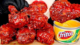 ASMR KFC  CHICKEN BURGER  SPICY BURRITO  FRIES W CHEESE MUKBANG No Talking EATING SOUNDS [upl. by Ahsenrat]