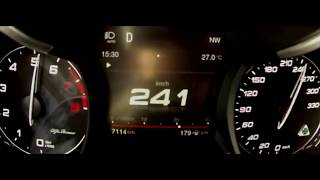 Alfa Romeo Stelvio Quadrifoglio 510 HP Acceleration 0250 kmh [upl. by Elleryt]