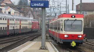 Switzerland Leistal  Waldenburg 750 mm narrow gauge railway [upl. by Ainekahs]