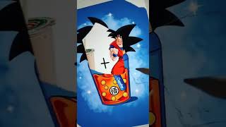 Bubble Tea Sangoku 🧋 bubbletea songoku dbz artist transformation procreate shorts artwork [upl. by Gaidano]