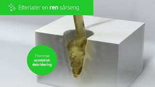 Exufiber fiberbandasje med Hydrolock teknologi [upl. by Camile]