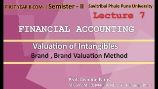 Brand  Valuation methods of Brands  FYBCom  Sem 2 SPPU Lecture 7 [upl. by Akcinat540]