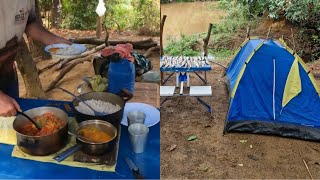 ACAMPAMENTO DE PESCA COM TEMPORAL e muito peixe na armadilha [upl. by Giarg269]