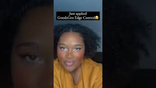 Want a flakefree edge control gel that lasts all day long edgecontrol naturalhair curlyhair [upl. by Abehs718]