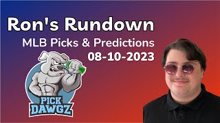 MLB Picks amp Predictions Today 81023  Rons Rundown [upl. by Dorothea627]