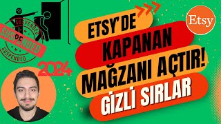 ETSY Kapanan Mağaza Açtırma 2024  ETSY SUSPEND SORUNU [upl. by Tlok930]