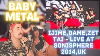 REACTING  BABYMETAL  IjimeDameZettai  Live at Sonisphere 2014UK [upl. by Isac797]