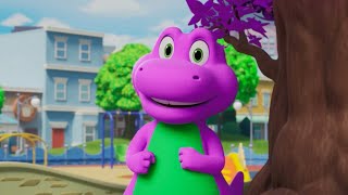 Barney World 2024 song clean up Ai voice Barney as himself HD [upl. by Peatroy508]