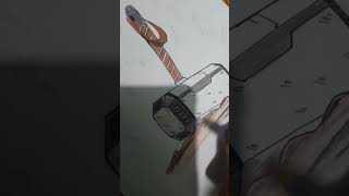 Thor hammer drawing arts shorts thor drawing⚡⚡ [upl. by Abelard]