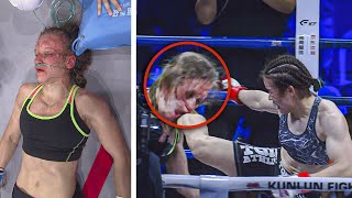 Womens Most Savage Knockouts  Savage Moments KOs Highlights [upl. by Eirbua]