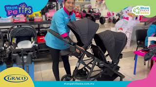 Carriola doble Graco con portabebés Isofix [upl. by Adena750]