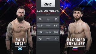 magomed ankalaev vs paul craig [upl. by Reyam]