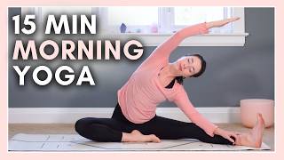 15 min Morning Yoga Flow  All Levels No Props [upl. by Yhtir]