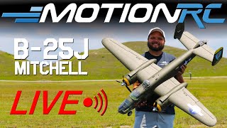 Live Overview of the FlightLine B25J Mitchell Bomber  Motion RC LIVE [upl. by Aleda961]