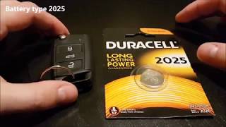 KESSY car key battery replacement for Skoda VW Seat [upl. by Fuller]