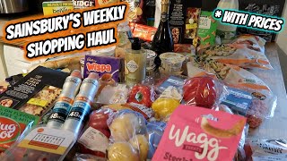 SAINSBURYS GROCERY HAUL  Feeding a family of 5 [upl. by Reube]