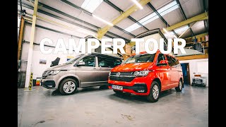 Brand New SWB T61 Volkswagen Campervans  Van Tours amp Comparison Of These Short Wheel Base Campers [upl. by Dorran343]