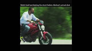 Behind the scenes Sooryavanshi Rohit Shetty Akshay Kumar Helicopter Bike Car stunt short stunt [upl. by Ylrahc749]