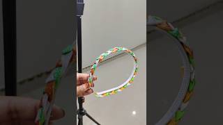 how to make republic day special hair band using colourfull sheetviralDiyhairband for girls [upl. by Jemimah]