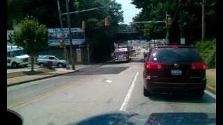 City of Greensburg Truck 2 and Engine 1 Responding [upl. by Annaihs]