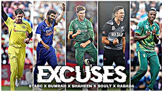 Best bowlers x Excuses • Starc Excuses • Shaheen Excuses • T Boult Excuses • Bumrah Excuses • status [upl. by Citarella]