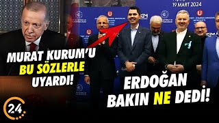 Cumhurbaşkanı Erdoğan Murat Kurum’u Canlı Yayında Uyardı Bakın Kurum’a Ne Dedi [upl. by Ashlie695]