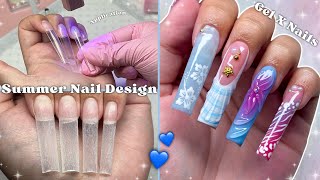 How To Do Builder Gel Nails With Tips For Beginners using Modelones [upl. by Verney]