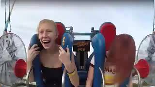 Girl screams and passes out on slingshot ride windows edit [upl. by Anitsihc]