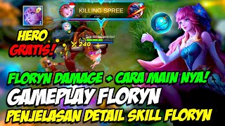 TUTORIAL FLORYN SUPPORT BARU  BUILD ITEM FLORYN amp EMBLEM FLORYN TERBAIK GAMEPLAY FLORYN DAMAGE [upl. by Asssilem]