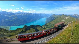 World’s Most Scenic Train Journey in Switzerland  Brienz Rothorn Bahn [upl. by Mervin]