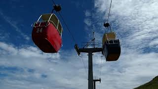 Summit station of the historic Great Orme Cable Car Llandudno Conwy UK [upl. by Ahras17]