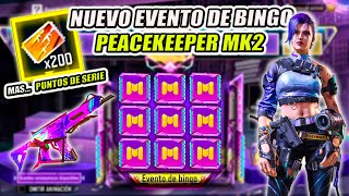 NUEVO EVENTO PEACEKEEPER MK2 LEGENDARIA  2000 PUNTOS DE SERIE Y MÁS COD MOBILE  EVENTO DE BINGO [upl. by Keldon822]