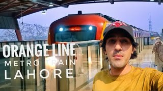 ORANGE LINE METRO TRAIN 🚊 LAHORE VLOG [upl. by Harrad]