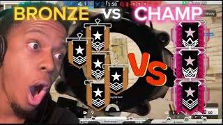 HOW MANY BRONZES DOES IT TAKE TO BEAT 3 CHAMPS Tom Clancys Rainbow Six Siege [upl. by Katuscha328]