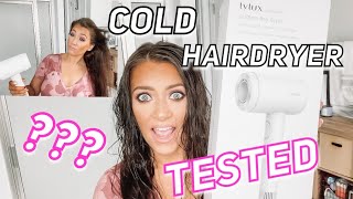 CORDLESS COLD AIR HAIR DRYER TESTED ON MY LONG HAIR HIT OR MISS [upl. by Araiek]