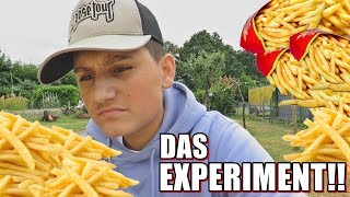 EINE WOCHE NUR Pommes ESSEN 😱  Selbstexperiment [upl. by Akinihs]