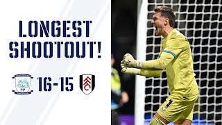 Every Penalty from the LONGEST SHOOTOUT In League Cup History  PNE vs Fulham [upl. by Mook804]