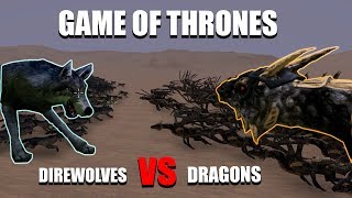 100 DRAGONS VS 10000 DIREWOLVES  Ultimate Epic Battle Simulator [upl. by Nytsud]