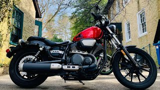 2015 Yamaha Bolt 950  Candy Apple Red  Walk Around amp Stock Exhaust Sound Test [upl. by Rodolphe776]