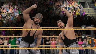 WWE 2K16  The Bushwhackers Entrance Signature Finisher [upl. by Thar]