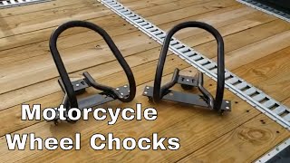 Motorcycle Wheel Chocks for ETrack Review [upl. by Enineg]