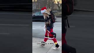 Christmas in NYC is WILD lol shorts lol [upl. by Musihc523]