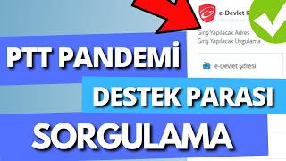 Ptt Pandemi Destek Parası Sorgulama 1000 TL [upl. by Rollie711]