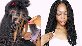 BOMB TWIST TUTORIAL  Summertime Go To Braids TWIST BRAIDS HAIRSTYLES FOR BEGINNERS Outre hair [upl. by Dralliw975]