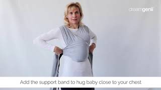 dreamgenii® SnuggleRoo  How to get baby into the Newborn Position [upl. by Ativel42]