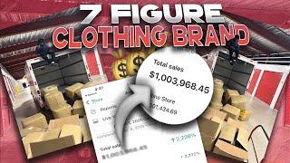 DAY IN THE LIFE OF A 7 FIGURE CLOTHING BRAND OWNER [upl. by Friedly487]