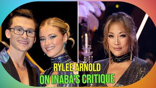 Rylee Arnold Reacts to Carrie Ann Inabas Wobbly Comment on DWTS [upl. by Remmer]