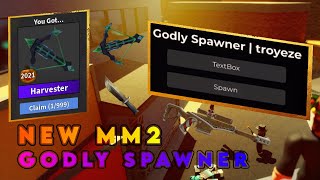 UNPATCHED 🎃 NEW BEST MM2 GODLY SPAWNER SCRIPT PASTEBIN HALLOWEEN UPDATE  MURDER MYSTERY 2 [upl. by Auof]