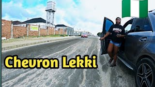 Exploring the Beautiful Chevron Roads at Lekki the Media wont show you 🇳🇬 [upl. by Esined165]