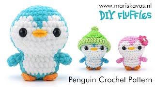 Penguin Amigurumi crochet pattern tutorial  learn how to crochet animals for beginners [upl. by Esoj]